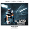 Steven Smith Football-Sports Enliven Effect Photography Template - Photography Photoshop Template