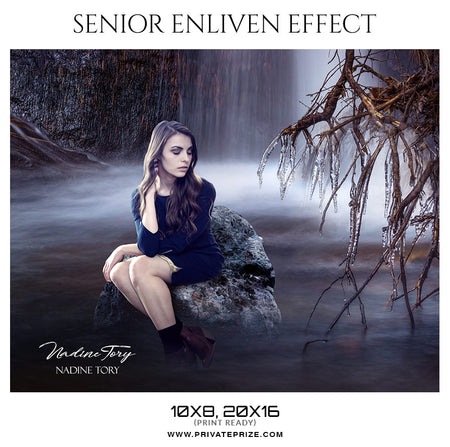 Nadine Tory - Senior Enliven Effect Photography  Template - Photography Photoshop Template