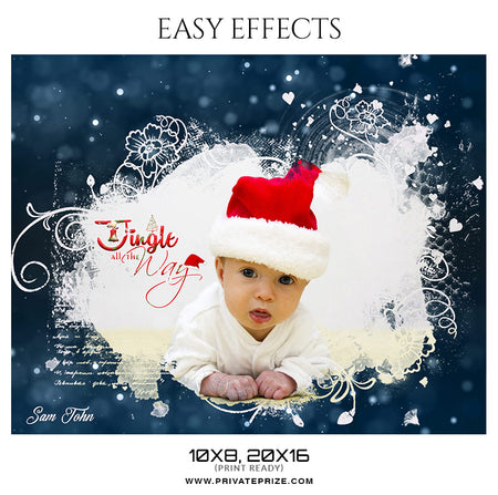 Sam John - Christmas Easy Effects - Photography Photoshop Template
