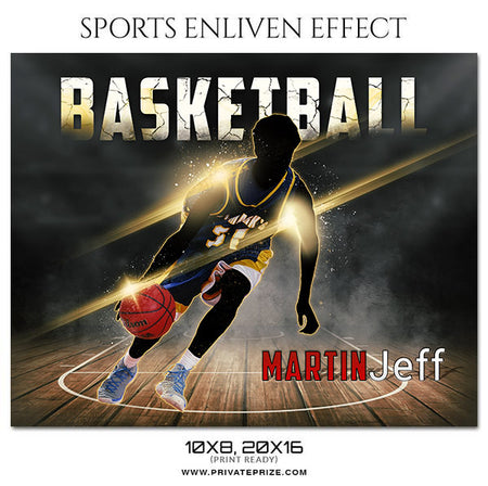 Martin Jeff Basketball Themed Sports Photography Template