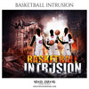 Basketball Intrusion Sports Theme Sports Photoshop Template