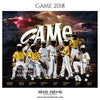 Game Baseball Themed Sports Photography Template