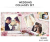 Wedding Collage Set - Kiss Now - Photography Photoshop Templates