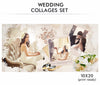 Wedding Collages Set - Just Married - Photography Photoshop Templates