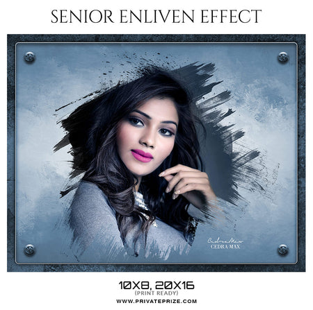 Cedra Max  - Senior Enliven Effect Photography Template - Photography Photoshop Template