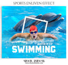 MARTIN PETER SWIMMING - SPORTS ENLIVEN EFFECT - Photography Photoshop Template
