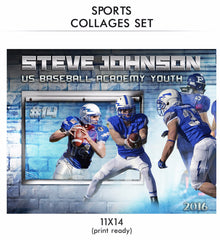 Steve - Sports Collage Photoshop Template