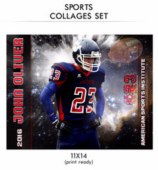 John - Sports Collage Photoshop Template