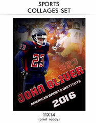 Oliver - Sports Collage Photoshop Template