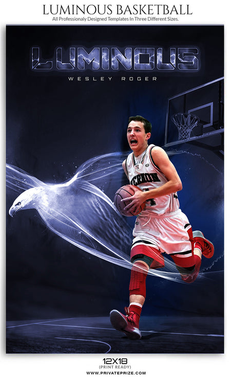 Luminous Themed Sports Template - Photography Photoshop Template