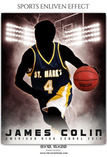 James Colin - Basketball Sports Enliven Effects Photography Template - PrivatePrize - Photography Templates