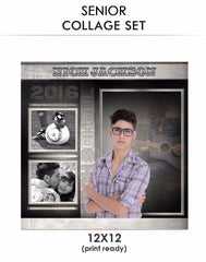 Nick - Senior Collage Photoshop Template