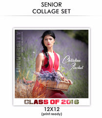 Christina - Senior Collage Photoshop Template