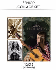 Lisa -Senior Collage Photoshop Template