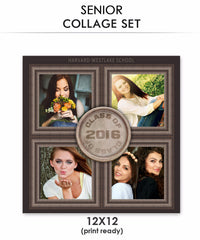 Harvard - Senior Collage Photoshop Template
