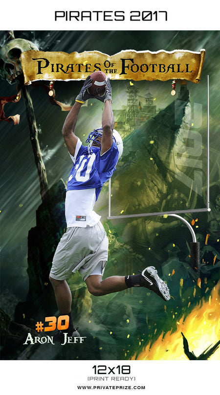 Pirates of The Football - Winning Tales Themed Sports Template - Photography Photoshop Template