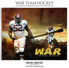 War Themed Sports Template