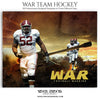 War Themed Sports Template - Photography Photoshop Template