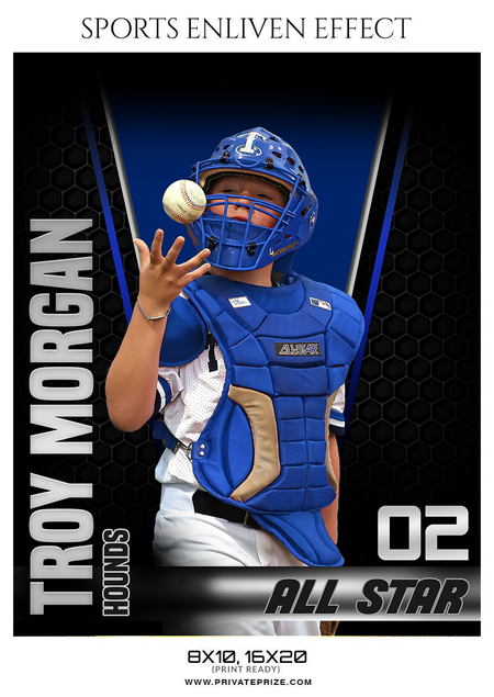 Troy Morgan- Baseball Sports Photography Photoshop Templates