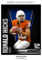 Ronald Hicks - Football Sports Photography Photoshop Template
