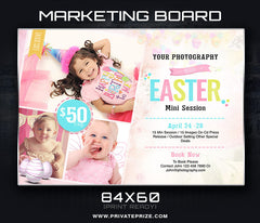 NewBorn Photography - Marketing Board Template