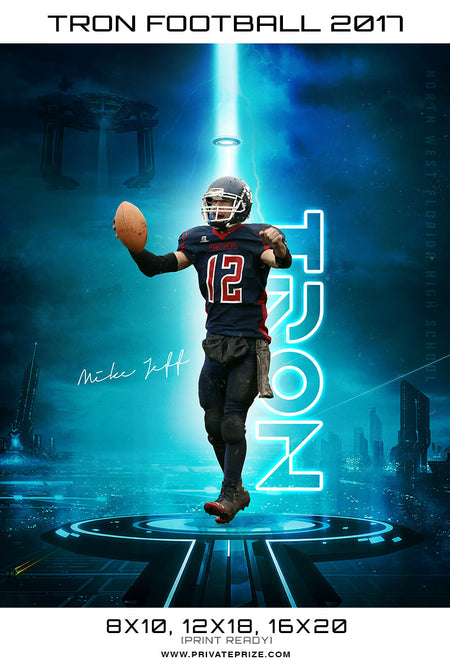 Tron Sports Template -  Enliven Effects - Photography Photoshop Template