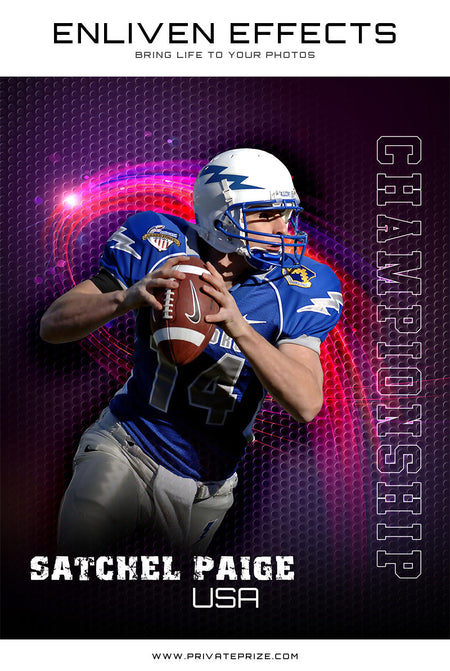 Sports Football Photography- Enliven Effects - Photography Photoshop Template