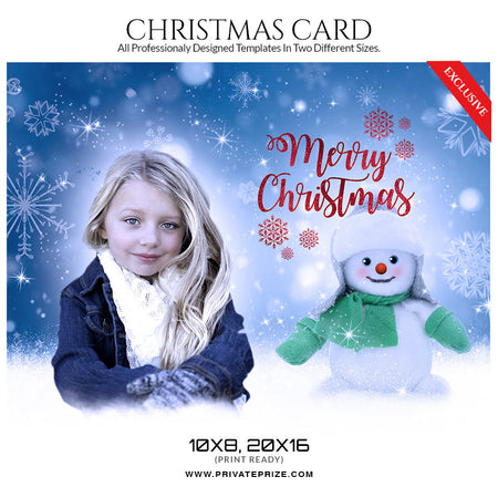 Christmas Card - Photography Photoshop Template