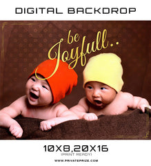 Be Joyful Kids Digital Background Template
