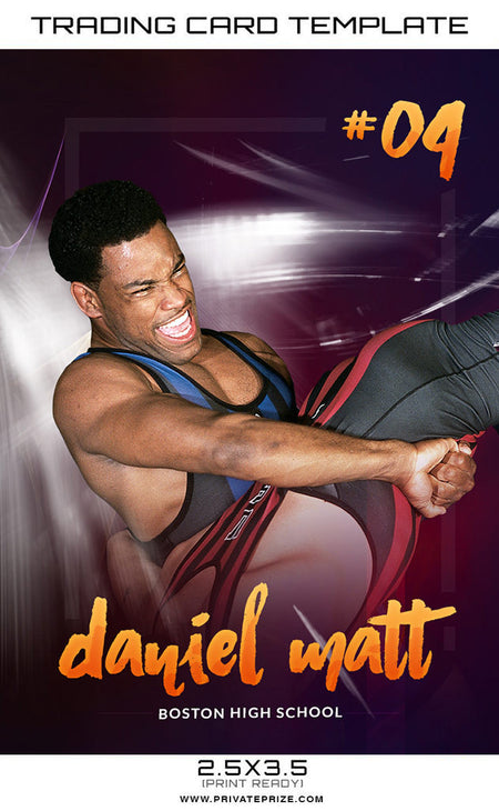 Daniel Matt Sports Trading Card Template - Photography Photoshop Template