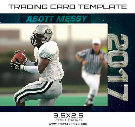 Abot Sports Trading Card Template - PrivatePrize - Photography Templates