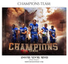 Champions Themed Sports Template - Photography Photoshop Template