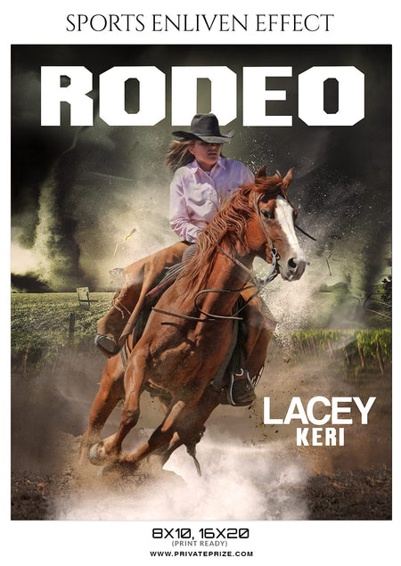 LACEY KERI-RODEO - SPORTS ENLIVEN EFFECT - Photography Photoshop Template