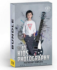 Best Selling Kids Bundle Photography Photoshop Template - PrivatePrize - Photography Templates
