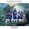 Players Themed Sports Template - Photography Photoshop Template