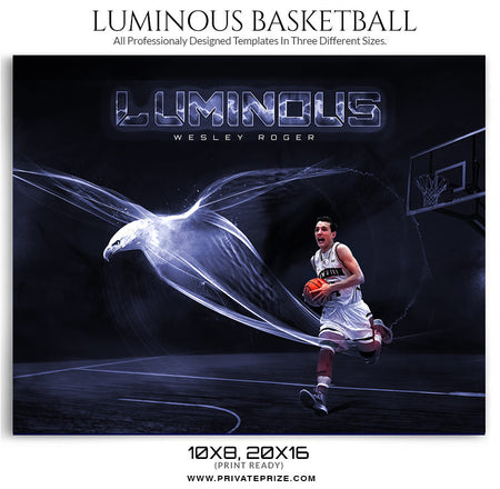 Luminous Themed Sports Template - Photography Photoshop Template