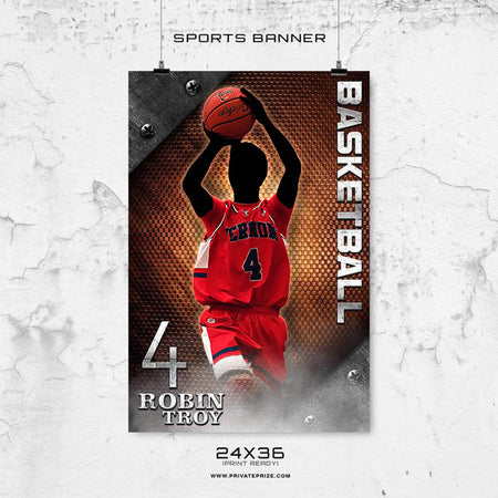 Robin Troy - Basketball-Enliven Effects Sports Banner Photoshop Template - Photography Photoshop Template