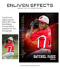 Sports Baseball Photography- Enliven Effects - Photography Photoshop Template