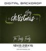 Merry Christmas The Lovely Family Digital Backdrop Template - Photography Photoshop Template