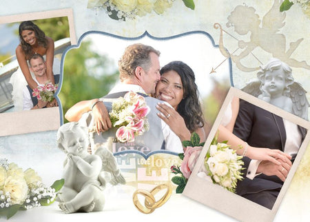 Wedding Collage Set - Love Story - Photography Photoshop Templates