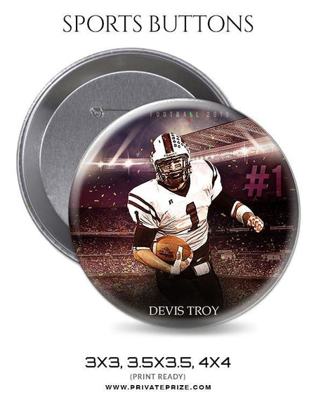 Devis Troy - Football Sports Button - PrivatePrize - Photography Templates