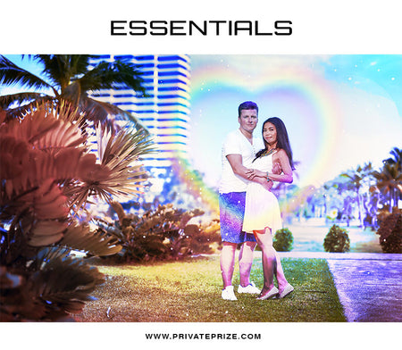 RainbowHeart Overlay - Photography Photoshop Template