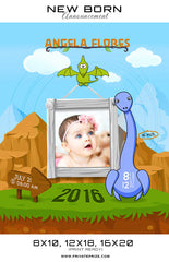 New Born Announcement - Dinosaur Theme
