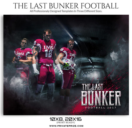 The Last Bunker Themed Sports Template - Photography Photoshop Template