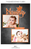 Galen Leon- Thanksgiving card Digital Backdrop - Photography Photoshop Template