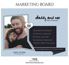 Daddy & Me - Father's Day Marketing Board Flyer Templates
