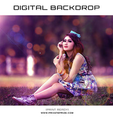 Lavender Beauty Digital Backdrop Template