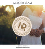Neville and Rosie Monogram - Photography Photoshop Template