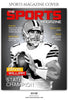 Davis Williams - Football Sports Photography Magazine Cover - Photography Photoshop Template