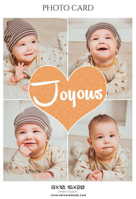 Joyous - Photo card - PrivatePrize - Photography Templates